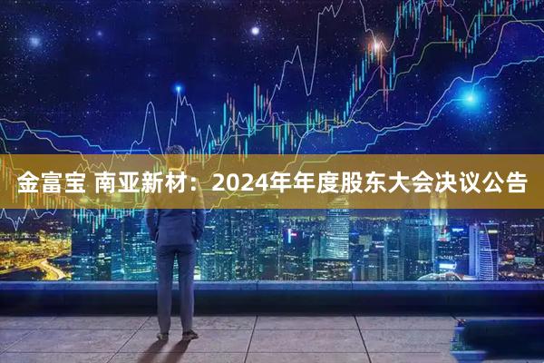 金富宝 南亚新材：2024年年度股东大会决议公告