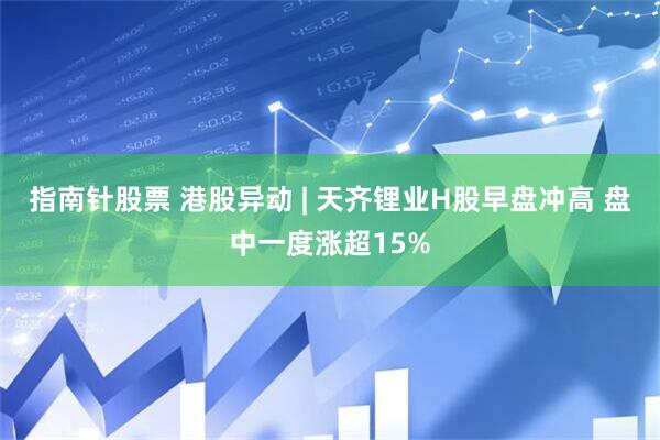指南针股票 港股异动 | 天齐锂业H股早盘冲高 盘中一度涨超15%