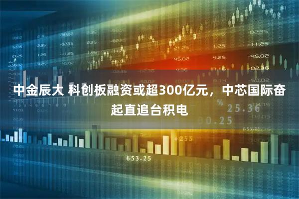 中金辰大 科创板融资或超300亿元，中芯国际奋起直追台积电