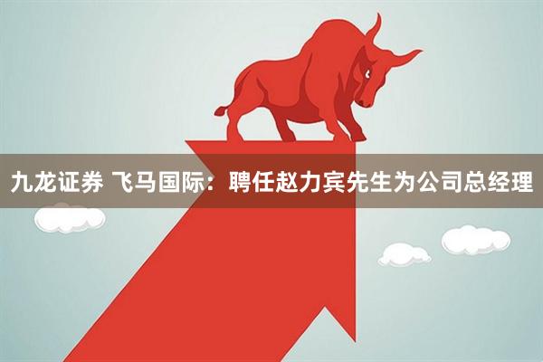 九龙证券 飞马国际：聘任赵力宾先生为公司总经理